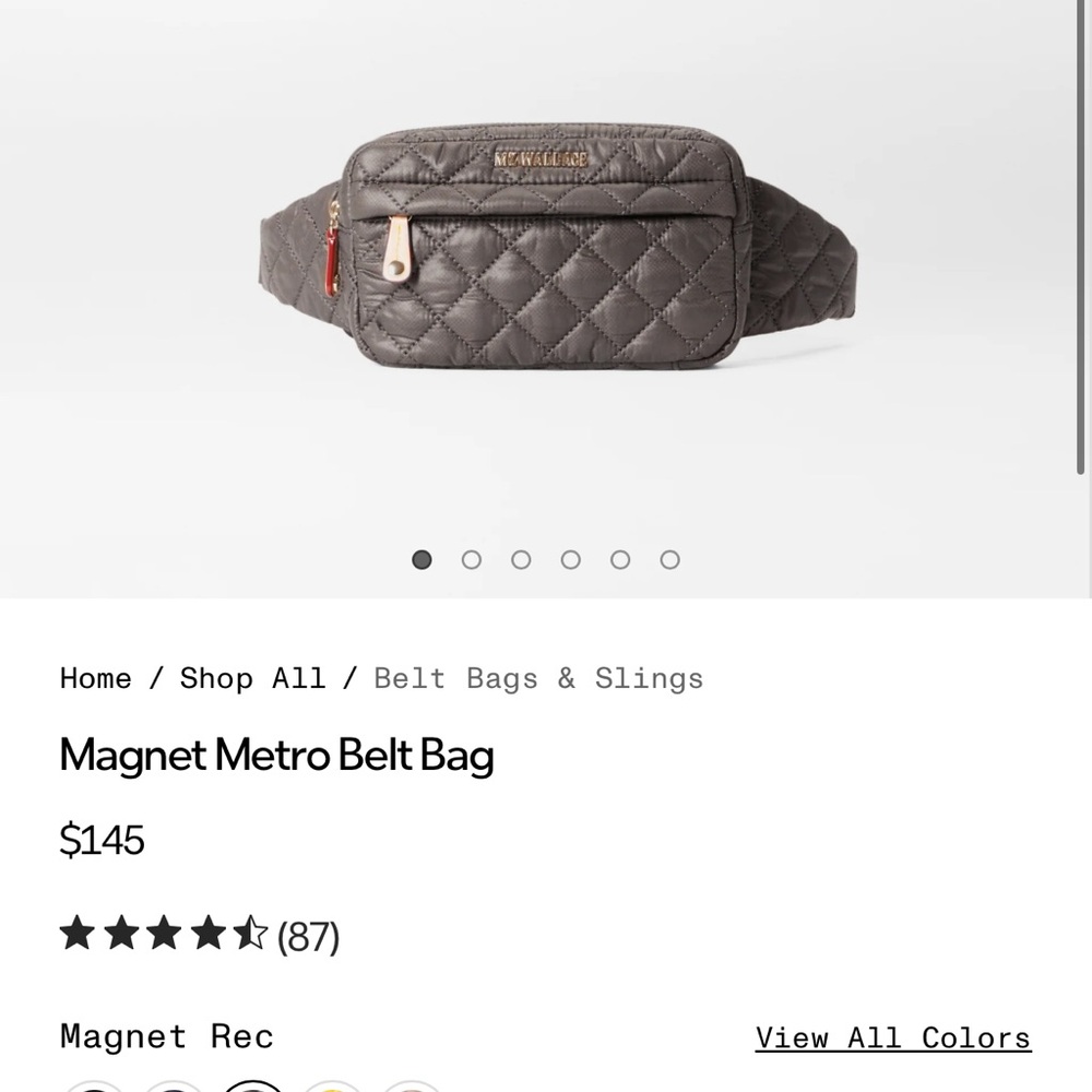 MZ Wallace Magnet Quilted Belt Bag